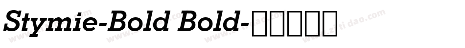 Stymie-Bold Bold字体转换